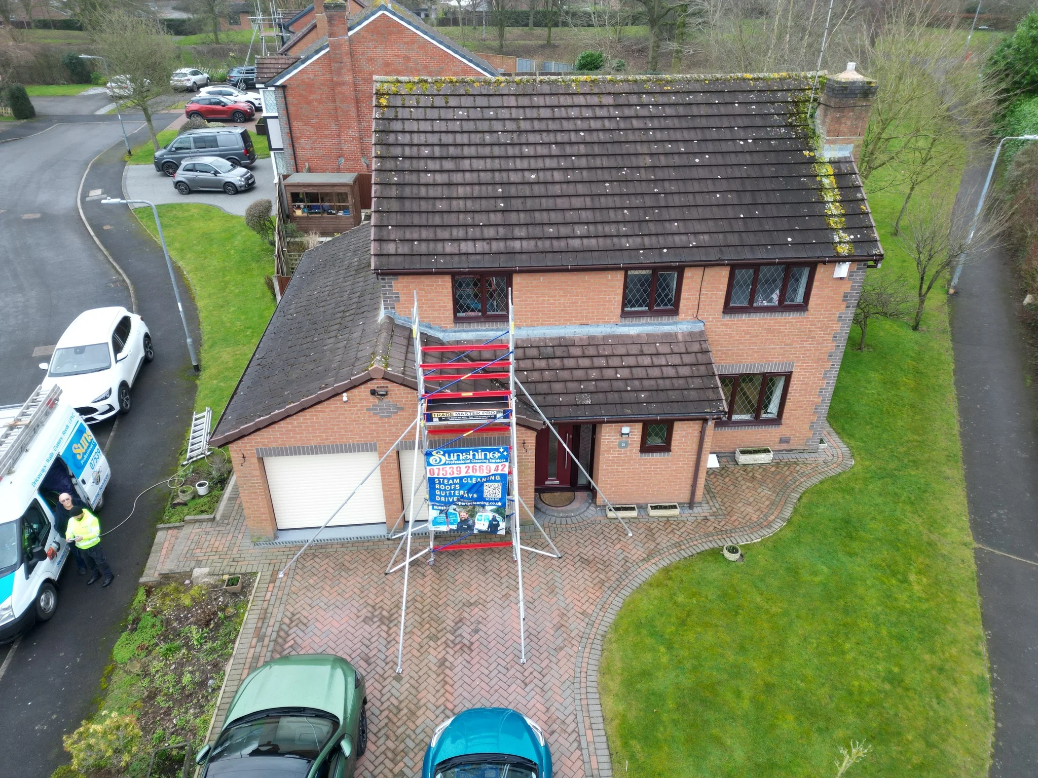 Roof cleaning before Roof cleaning before
